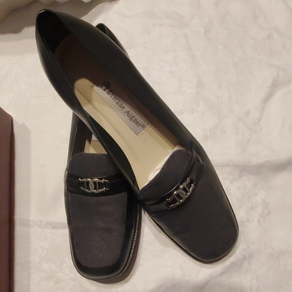 Etienne Aigner "Valentine" Leather loafers with logo detail